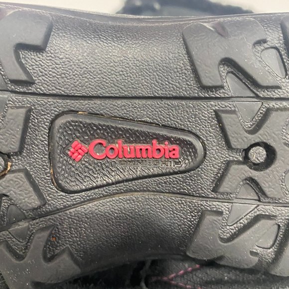 Columbia Ice Maiden II snow boot girl's size 1, black, faux fur lined snow boots - Picture 7 of 8